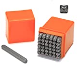 MULSAME 37 Pcs Metal Stamping Kit with 1/8' Number & Capital Letter Metal Stamps Square Shank Fit for Jewelry Stamping.
