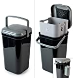 PetFusion Portable Outdoor Pet Waste Disposal. Innovative Dog Waste Station with Locking Handle, Universal Dog Poop Bag Holder, Complimentary Deodorizer & 5 Waste Bags Incl. 12 Month Warranty
