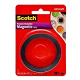 Scotch Magnetic Tape (MT004.5), 0.5-In x 4-Ft