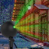 Christmas Lights Projector Laser Light Xmas Spotlight Projectors Waterproof Outdoor Landscape Spotlights for Holiday Halloween Yard Decorations