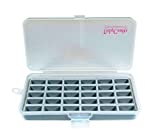 Tidy Craft – Bobbin Box Organizer - One Durable Case with Snap Tight Lid for Your Sewing and Quilting Needs - Holds Long Arm Sewing Machine M Bobbins