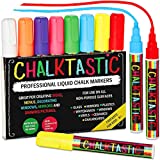 Chalktastic Liquid Chalk Markers for Kids - Set of 8 Washable, Dry Erase Pens for School, Menu Board & Car Window Glass - Neon, Erasable Chalkboard Pen Pack - Gifts for Artists