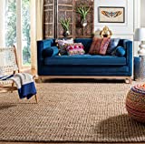Safavieh Natural Fiber Collection NF447A Handmade Chunky Textured Premium Jute 0.75-inch Thick Area Rug, 9' x 12', Natural