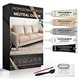 Neutral Color Vinyl and Leather Repair Kit for Couches | PU Leather Leather Repair Paint Gel for Sofa, Jacket, Furniture, Car Seats, Purse. Perfect Color Matching | Super Easy Instructions