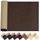Leather Repair Patch for Couches 17X55inch Large Self-Adhesive reupholster Tape Patches kit for Couch Car Seats Furniture Sofa Vinyl Chairs Jackets Shoes Fabric Fix Tear (Dark Brown, 17x55 inch)