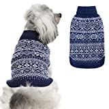 Dog Sweater Argyle - Warm Sweater Winter Clothes Puppy Soft Coat, Ugly Dog Sweater for Small Medium and Large Dogs, Pet Clothing Boy Girl
