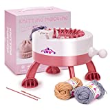 Knitting Machine 22 Needle, 22 Needle Knitting Machine with Row Counter and Plain/Tubular Knit Conversion Key, Suitable for Beginners, Holiday Gift for Adults/Children(22)