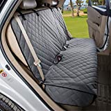 VIEWPETS Bench Car Seat Cover Protector - Waterproof, Heavy-Duty and Nonslip Pet Car Seat Cover for Dogs with Universal Size Fits for Cars, Trucks & SUVs(Grey)