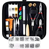 Paxcoo Jewelry Making Supplies Kit with Jewelry Tools, Jewelry Wires and Jewelry Findings for Jewelry Repair and Beading