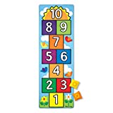 Melissa & Doug Hop & Count Hopscotch Rug (Play Space & Room Decor, Skid-Proof Backing, 27” H x 5.5” W x 5.5” L, Frustration-Free Packaging)