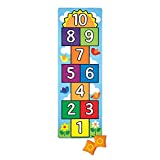 Melissa & Doug Hop and Count Hopscotch Game Rug (3 pcs, 78.5 x 26.5 inches)