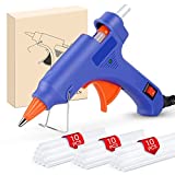 Assark Glue Gun, Mini Hot Glue Gun Kit with 30 Glue Sticks for School Crafts DIY Arts Quick Home Repairs, 20W, Blue