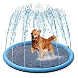 Splash Sprinkler Pad for Dogs Kids - 59' Thicken Dogs Pet Kids Swimming Pool Bathtub, 2020 New Pet Summer Backyard Playset & Water Toys, Gift for Kids, Toddlers and Dogs