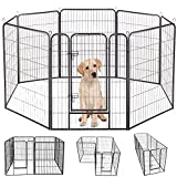 Bosely Heavy Duty Protect Design 8 Panels Foldable Pets Dog Playpen, 40 Inches High
