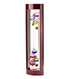 Wind & Weather Galileo Thermometer with Cherry Finish Wood Frame