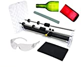 Creator's Glass Bottle Cutter DIY Machine Kit - Professional Series - Most Trusted, Reliable, Loved - Made In The USA - Precision Quality Parts - Includes Carbide Cutter, Ruler, Ball Bearing Rollers, Safety Glasses - Craft Beer/Liquor/Wine Bottles