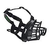 BASKERVILLE Ultra Dog Muzzle- Black Size 3, Perfect for Medium Dogs, Prevents Chewing and Biting, Basket allows Panting and Drinking-Comfortable, Humane, Adjustable, Lightweight, Durable