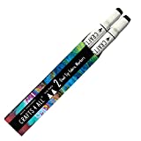Crafts 4 All Permanent Fabric Marker Laundry Marker Non-Bleed Dual Tip 2 Pack Black, Child Safe and Non-Toxic | Premium Quality, Machine Washable, Fade Resistant, Erases Stains Easily