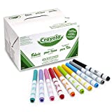 Crayola Fabric Marker Classpack, Ten Assorted Colors, 80 Count