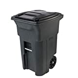 Toter 64 Gal. Trash Can Greenstone with Wheels and Lid