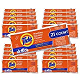Washing Machine Cleaner by Tide, 21 Count, NEW Milder Scent with the Power of Oxi, Washer Machine Cleaner Powder Detergent for Front and Top Loader Machines