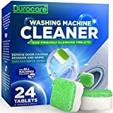 Duracare Washing Machine Cleaner - Heavy-Duty Deep Clean and Deodorize, Laundry Supplies - 24 Tablets - 1 Year Supply - Best for HE, Front Load, and Top Load Washers