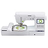 Brother SE1900 Sewing and Embroidery Machine, 138 Designs, 240 Built-in Stitches, Computerized, 5' x 7' Hoop Area, 3.2' LCD Touchscreen Display, 8 Included Feet