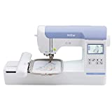 Brother PE800 Embroidery Machine, 138 Built-in Designs, 5' x 7' Hoop Area, Large 3.2' LCD Touchscreen, USB Port, 11 Font Styles