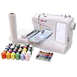 BAi Embroidery Machines Computerized for Beginners, Combo Include Threads&Wash Away Stabilizer&Bobbins, 4' x 9.2' Embroidery Area and Large 7' LCD ColorTouch Screen Automatic Monogram Embroidery Machine for Clothing, 96 Built-in Embroidery Designs