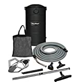VacuMaid GV50BLKPRO Professional Wall Mounted Garage and Car Vacuum with 50 ft. Hose and Tools