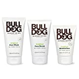 Bulldog Mens Skincare and Grooming Original Full Face Kit with Moisturizer, Face Wash & Face Scrub