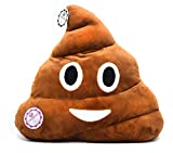 YINGGG 32cm Poop Plush Pillow Round Triangle Emotion Cushion Cute Decorative Stuffed Toy Brown Gifts for Kids and Friends