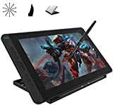 2020 HUION Kamvas 13 Android Support Graphics Drawing Tablet Monitor with Full Laminated Screen Battery-Free Stylus 8192 Pressure Sensitivity Tilt 8 Express Keys Adjustable Stand -13.3 inch, Black