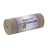 Duck Non-Adhesive Shelf Liner Select Grip EasyLiner, 12-inch x 20 Feet, Brownstone