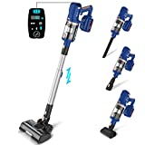 Cordless Vacuum Cleaner, Stick Vacuum with 265W 25Kpa Powerful Suction, Up to 60min Runtime,8 in 1 LED Lightweight Vacuum for Pet Hair Carpet Hard Floor,UMLoV111