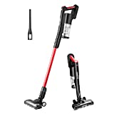 EUREKA Cordless Vacuum Cleaner, Hight Efficiency for All Carpet and Hardwood Floor LED Headlights, Convenient Stick and Handheld Vac, Basic Red