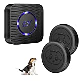 EverNary Dog Door Bell Wireless Doggie Doorbell for Potty Training with Warterproof Touch Button Dog Bells Included 1 Receiver + 2 Transmitters