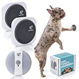 Clan Canine Dog DoorBell for Door Potty Training - Puppy DoorBells for Dogs to Ring with Nose Or Paw to Go Outside - 20 Ringtones - Waterproof with 200m Range Receiver, 2 Transmitters, and Nightlight