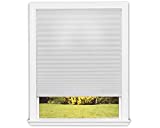 Redi Shade Easy Lift Trim-At-Home Cordless Pleated Light Filtering Fabric Shade (Fits Windows 31'-48'), 36 Inch x 64 Inch, White