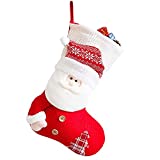 FANTESTICRYAN 18' Christmas Stockings Large 3D Santa Reindeer Snowman Stockings for Xmas Party Personalized Decoration Stockings