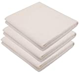 Tosnail Pack of 3 Sheets 45-Inch x 36-Inch Soft Natural Cotton Batting for Quilts, Craft and Wearable Arts