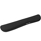 ELZO Keyboard Wrist Rest Pad Support with Comfortable Memory Foam Padding, Nonslip Rubber Base and Ergonomic Design for PC Computer Laptop Mac