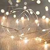 String Lights,Waterproof LED String Lights,10Ft/30 LEDs Fairy String Lights Starry ,Battery Operated String Lights for Indoor&Outdoor Decoration Wedding Home Parties Christmas Holiday.(Warm White)