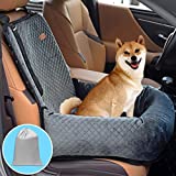 BOCHAO Dog Car Seat Pet Booster Seat Pet Travel Safety Car Seat,The Dog seat Made is Safe and Comfortable, and can be Disassembled for Easy Cleaning (Gray)