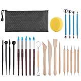 25PCS – Polymer Clay Tools, Pottery Tools, Clay Sculpting Tools, Professional Clay Tools Kit for Pottery Craft, Nail, Baking, Carving, Drawing, Earring, Molding, Modeling, Shaping