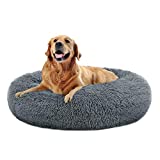OQQ The Dog’s Bed Sound Sleep Donut Dog Bed & Cat Bed, Original Calming Anti-Anxiety Premium Quality Plush Nest Snuggler