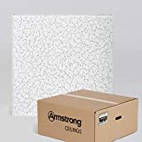 Armstrong Ceiling Tiles; 2x2 Ceiling Tiles - Acoustic Ceilings for Suspended Ceiling Grid; Drop Ceiling Tiles Direct from the Manufacturer; CORTEGA Item 704 – 16 pc White Tegular
