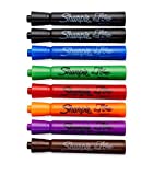 Sharpie 8 Color Flip Chart Marker Set - Low Odor - (Black, Black, Blue, Green, Orange, Red, Purple, Brown)
