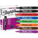 Sharpie Flip Chart Markers, Assorted Colors, Box of 8 (22478) Case of 12 Packs