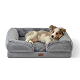 Bedsure Orthopedic Dog Bed for Medium Dogs - Waterproof Dog Bed Medium, Foam Sofa with Removable Washable Cover, Waterproof Lining and Nonskid Bottom Couch, Pet Bed